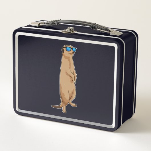 Lunch Box Meerkat avec lunettes de soleil (Devant)