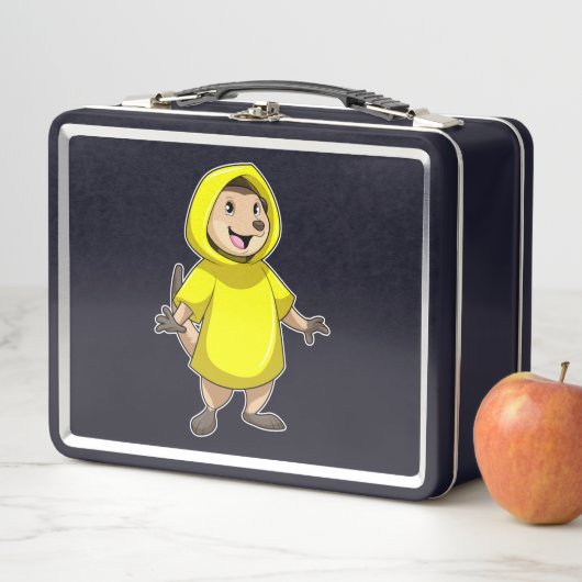 Lunch Box Meerkat avec Raincoat (En situation)