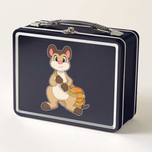 Lunch Box Meerkat avec sac (Devant)
