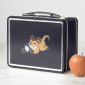 Lunch Box Meerkat avec verre grossissant (En situation)