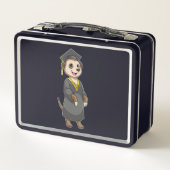 Lunch Box Meerkat comme étudiant avec diplôme (Dos)