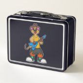 Lunch Box Meerkat comme musicien avec guitare (Dos)