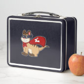 Lunch Box Meerkat en héros avec masque (En situation)