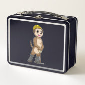 Lunch Box Meerkat en tant que mineur avec Pickaxe (Devant)