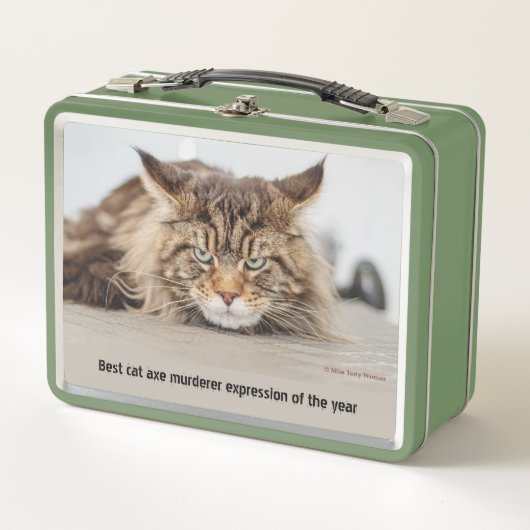 Lunch Box Meilleure expression de meurtrier de hache de chat (Devant)