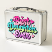 Lunch Box Meilleure Fille Ever (Style 1) (Dos)