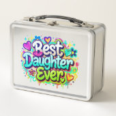 Lunch Box Meilleure Fille Pour Toujours (Style 2) (Devant)