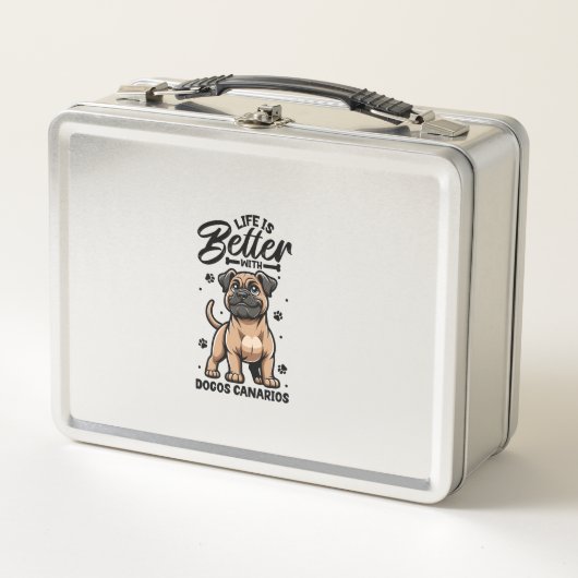 Lunch Box Meilleure vie avec Dogo Canario (Devant)