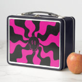 Lunch Box Melt de sourire - Magenta et noir (En situation)