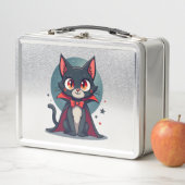Lunch Box Meowcula Drôle Chat Vampire Dracula Halloween (En situation)