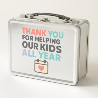 Lunch Box Merci de Nous Avoir Aidés à Grandir Toute l'Année 