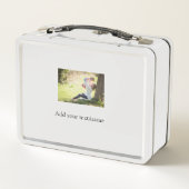 Lunch Box Mère fille photo de famille ajouter nom image text (Dos)