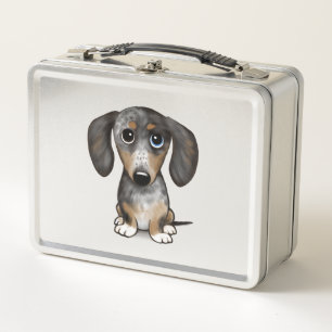 Lunch Box Merle Dapple Dachshund mignon chien Wiener