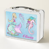 Lunch Box Mermaid Et Seahorse  (Dos)
