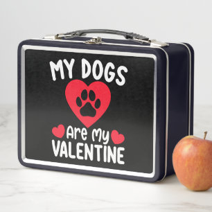 Lunch Box Mes chiens sont ma Saint-Valentin Drôle Amoureux d