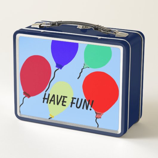 Lunch Box Messages d'enfants en ballon coloré (Dos)