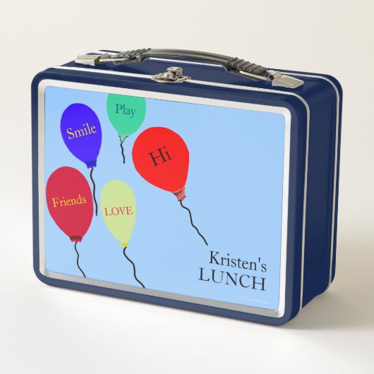 Lunch Box Messages d'enfants en ballon coloré (Devant)