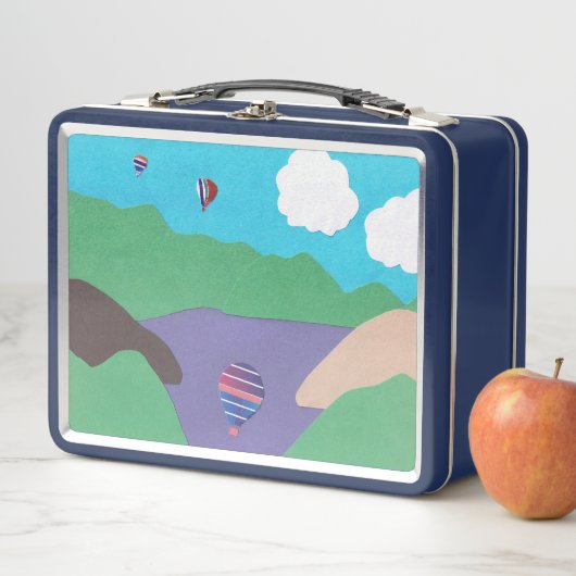 Lunch Box met Lake and Mountain Design (In situ)
