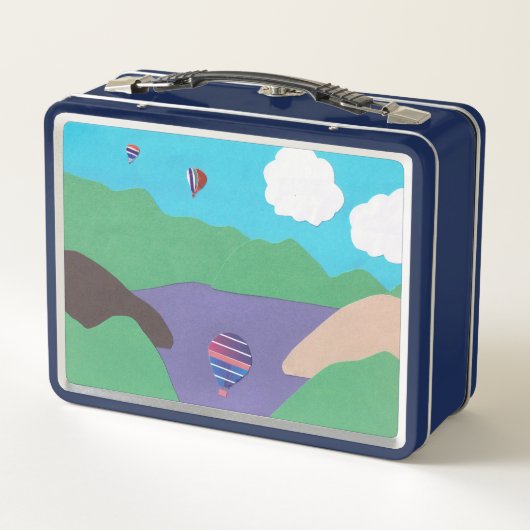 Lunch Box met Lake and Mountain Design (Achterkant)
