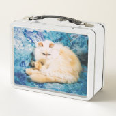 Lunch Box met Perzisch Kat Foto (Achterkant)