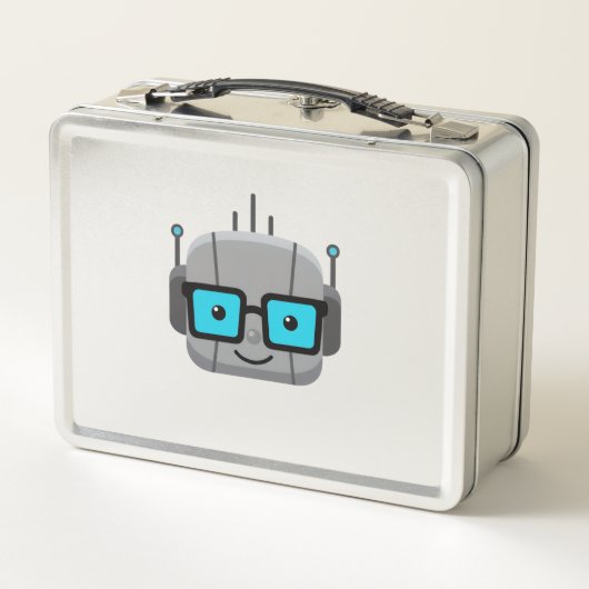 Lunch Box Metal Lunchbox: Pack Your Tech with 844-AI-NERDS (Dos)