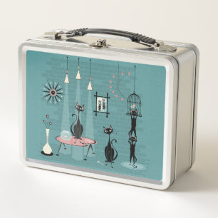 Lunch Box Mi-siècle Kitty Famille Mischief ©studioxtine