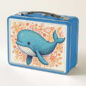 Lunch Box Mignon Baleine Bleue Enfant (Dos)