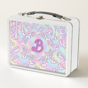Lunch Box Mignon Licorne Kawaii Arc-en-ciel Pastel Magique