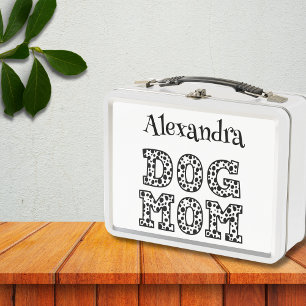 Lunch Box Mignonne Dotted Chien Maman typographie graphique 