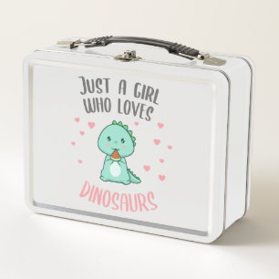Lunch Box Mignonne drôle Juste une fille qui aime les dinos