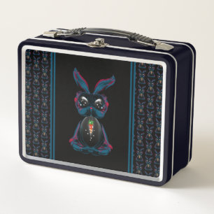 Lunch Box Mignonne Eyes Rabbit en Yoga Pose Méditation