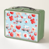 Lunch Box Mignonne infirmière, Docteur, Médicale, Thème de s (Devant)