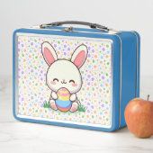 Lunch Box Mignonne lapin de printemps/Pâques avec oeuf (En situation)