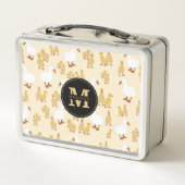 Lunch Box Mignonne Mère Canard & Bébé Motif Monogramme (Dos)