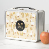 Lunch Box Mignonne Mère Canard & Bébé Motif Monogramme (En situation)