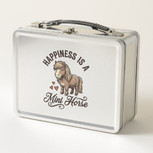 Lunch Box Mini Cheval Gravure Vintage T-shirt Design de Pone