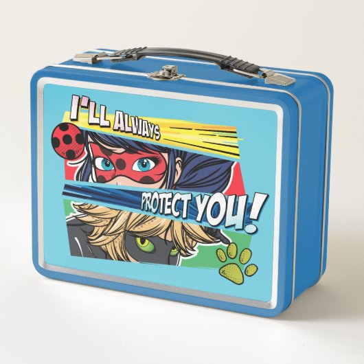 Lunch Box Miraculous Ladybug & Cat Noir toujours vous protég (Devant)