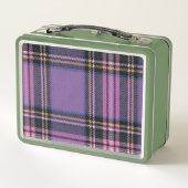Lunch Box Miss Ellie et Chat Plaid pourpre/Lunette verte (Dos)