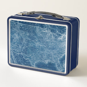 Lunch Box Modèle de carte des USA