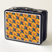 Lunch Box Modèle floral rose saumon (Dos)
