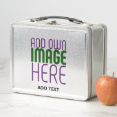 LUNCH BOX MODÈLE TEXTE D'IMAGE SIMPLE EN ACIER MODERNE (En situation)