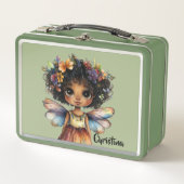 Lunch Box Moderne Jolie Fille Noire Fée Princesse (Devant)