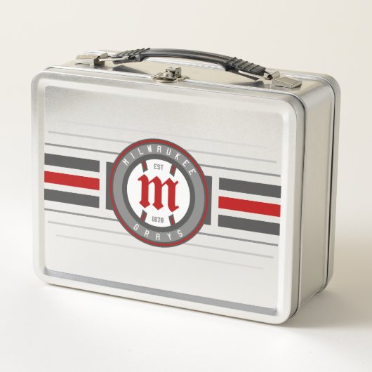 Lunch Box Moderne Vintage Milwaukee Grays (Devant)