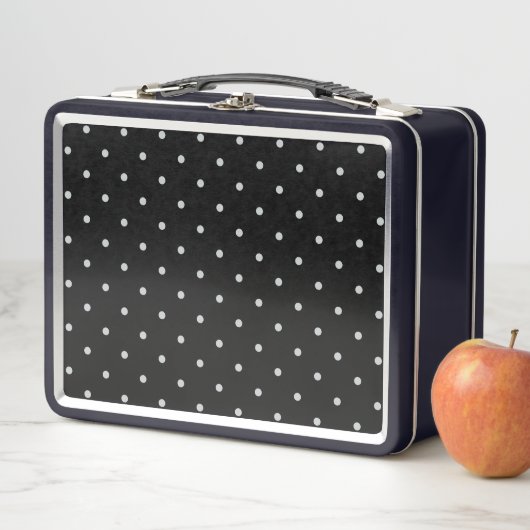 Lunch Box Modifier Pois gris N'importe quelle couleur Clique (En situation)