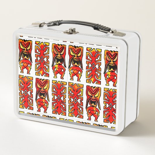Lunch Box Mog Mog Tiki Guerrier Boîte à lunch (Devant)