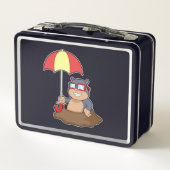 Lunch Box Mole à la pluie avec parapluie (Dos)