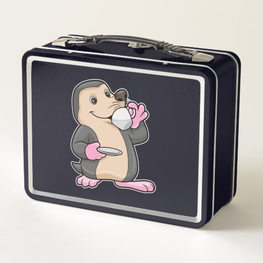 Lunch Box Mole avec coupe de café et soucoupe (Dos)