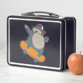 Lunch Box Mole en skate avec skateboard (En situation)