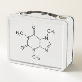 Lunch Box Molécule de caféine Chimie Café Atomes (Dos)