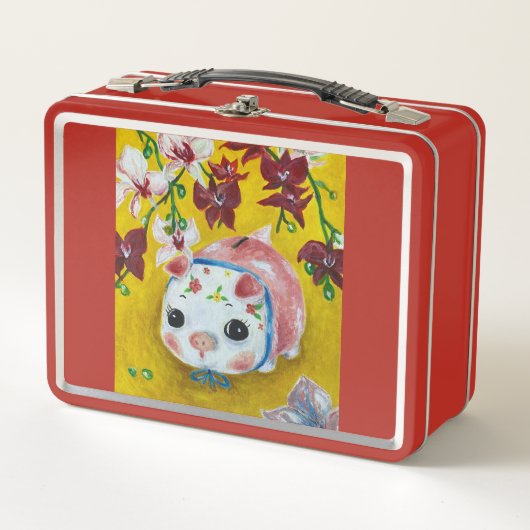 Lunch Box Mon Piggy Bank-pigp reggaepaining-Lunchbox en méta (Devant)